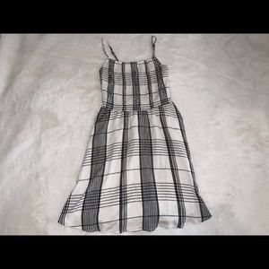 Black and white plaid dress